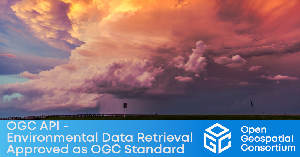 Banner announcing approval of OGC API - EDR as official OGC Standard